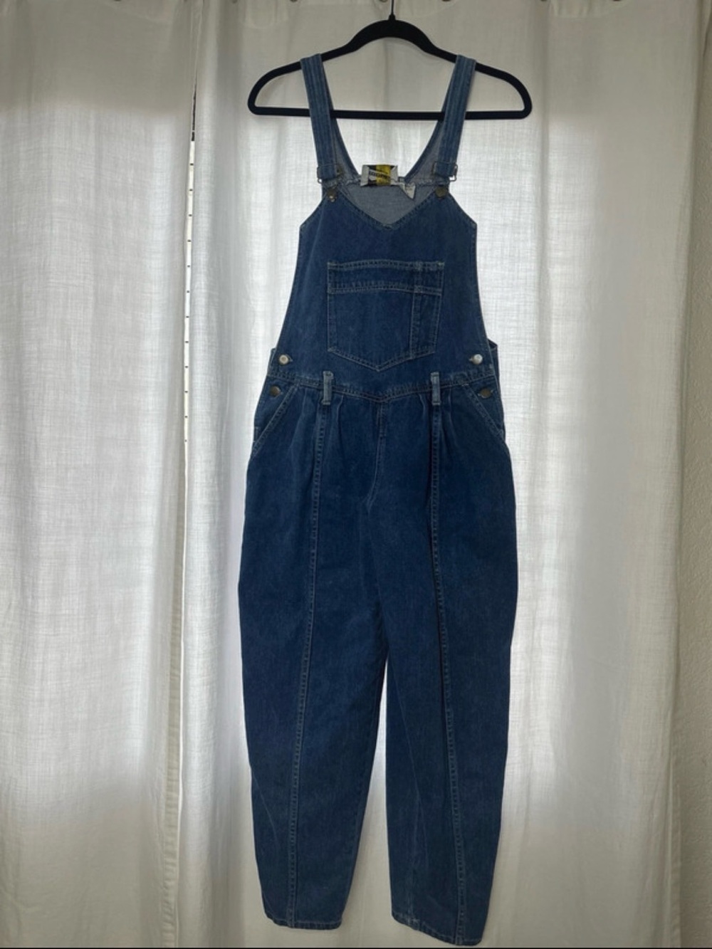 Vintage Women's Dark Blue Denim Overalls size M